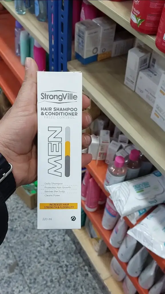 StrongVille Hair Shampoo & Conditioner Frizz Control MEN