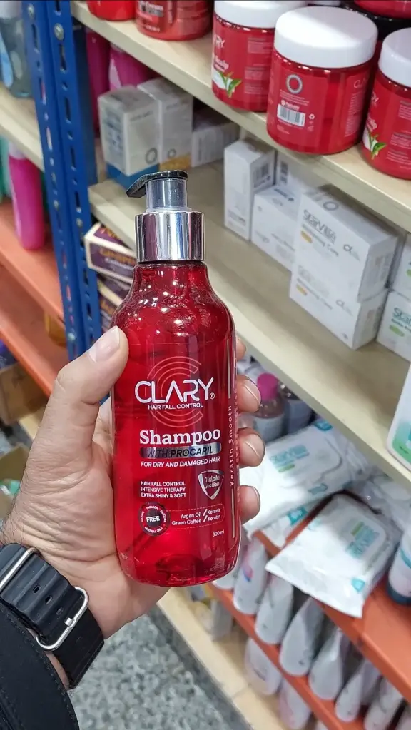 (CLARY Hair Fall Control Shampoo with PROCAPIL® for Dry and Damaged Hair)