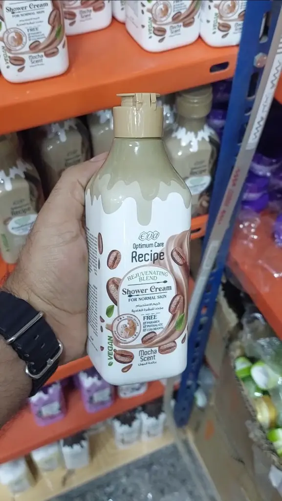 EVA Optimum Care Recipe Rejuvenating Blend Shower Cream Mocha Scent