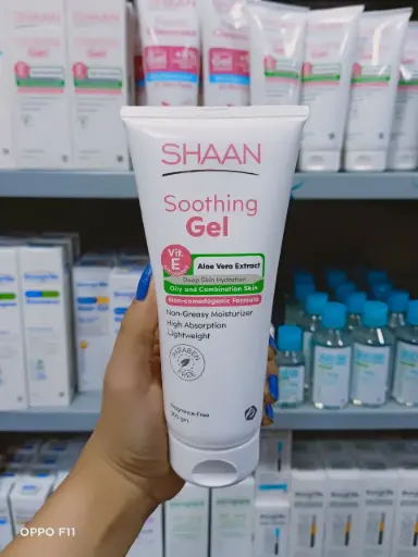Shaan Soothing Gel with Vitamin E & Aloe Vera Extract