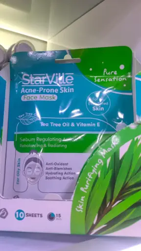 StarVille Acne-Prone Skin Face Mask - ماسك الوجه المنقي للبشرة الدهنية والمعرضة لحب الشباب