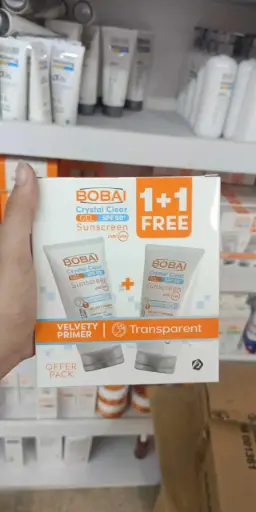 BOBAI Crystal Clear Gel SPF 50+ Sunscreen - حماية شفافة وبشرة مثالية قبل المكياج